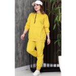 ست هودی شلوار ساده دورس