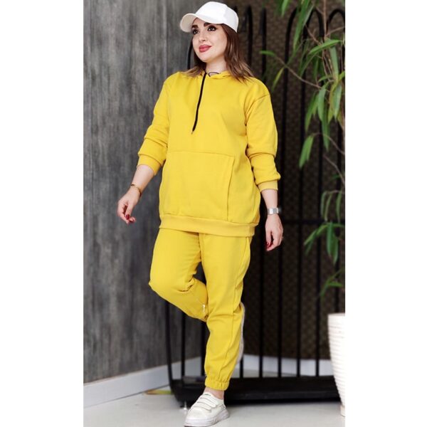 ست هودی شلوار ساده دورس