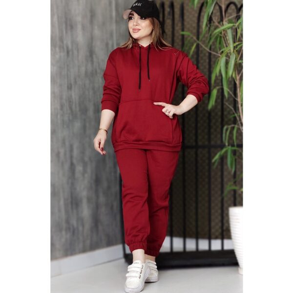 ست هودی شلوار ساده دورس