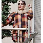 مانتو چهارخونه کلاهدار - مانتو پاتریس رشت