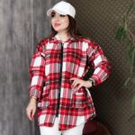 مانتو چهارخونه کلاهدار - مانتو پاتریس رشت