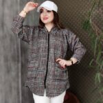 مانتو چهارخونه کلاهدار - مانتو پاتریس رشت