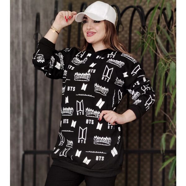 هودی تمام چاپ بی تی اس - مانتو پاتریس رشت