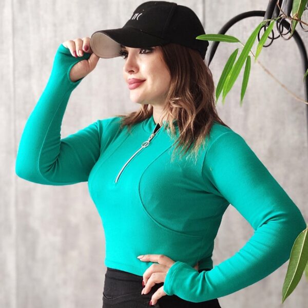 بلوز کراپ فینگردار - مانتو پاتریس رشت