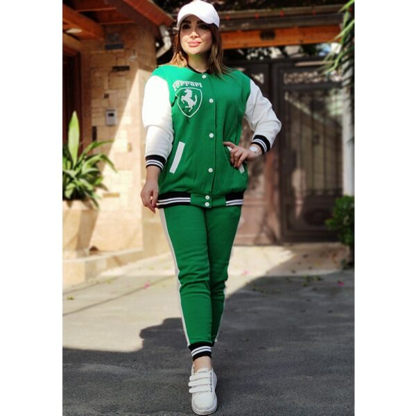 ست سویشرت شلوار بیسبالی رنگی - مانتو پاتریس رشت