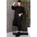ست هودی شلوار ساده دورس