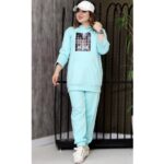 ست هودی شلوار چاپی لاکرا - مانتو پاتریس رشت