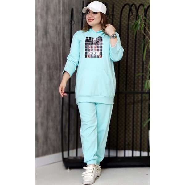 ست هودی شلوار چاپی لاکرا - مانتو پاتریس رشت