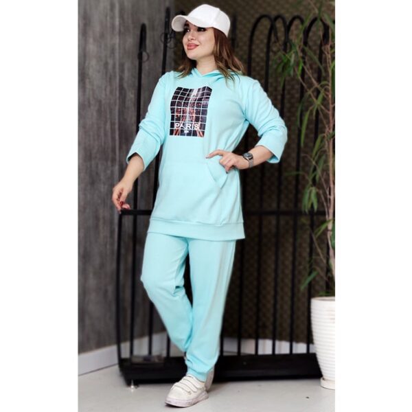 ست هودی شلوار چاپی لاکرا - مانتو پاتریس رشت