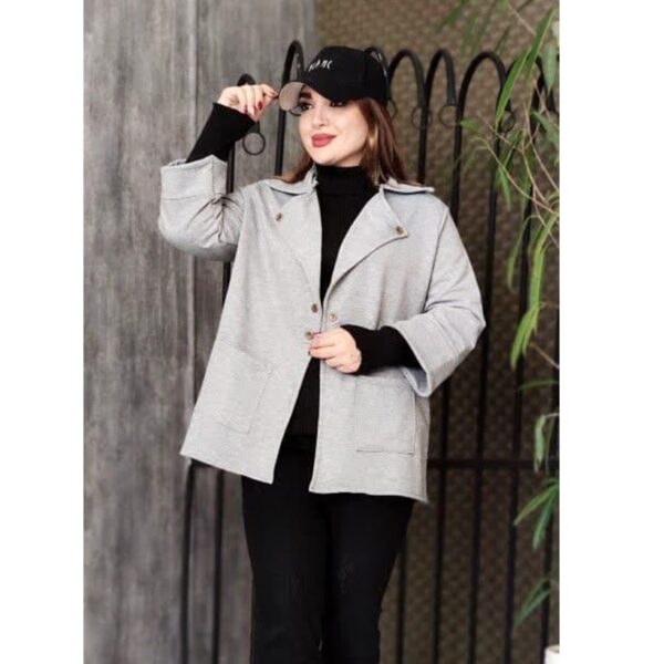 کت جلوباز طوسی 34400268 - Image 2