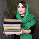 شال بافت ساده رنگی - مانتو پاتریس رشت