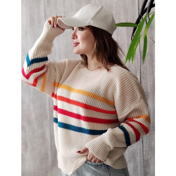 بلوز بافت کیمونو راه راه - مانتو پاتریس رشت