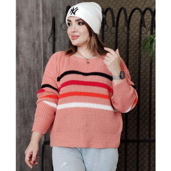 بلوز بافت کیمونو راه راه - مانتو پاتریس رشت