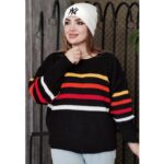 بلوز بافت کیمونو راه راه - مانتو پاتریس رشت