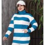 تونیک بافت راه راه رنگی - مانتو پاتریس رشت