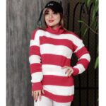 تونیک بافت راه راه رنگی - مانتو پاتریس رشت