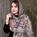 شال طرح گل شیپوری - مانتو پاتریس رشت