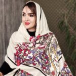 شال طرح گل شیپوری - مانتو پاتریس رشت