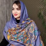 شال طرح گل شیپوری - مانتو پاتریس رشت