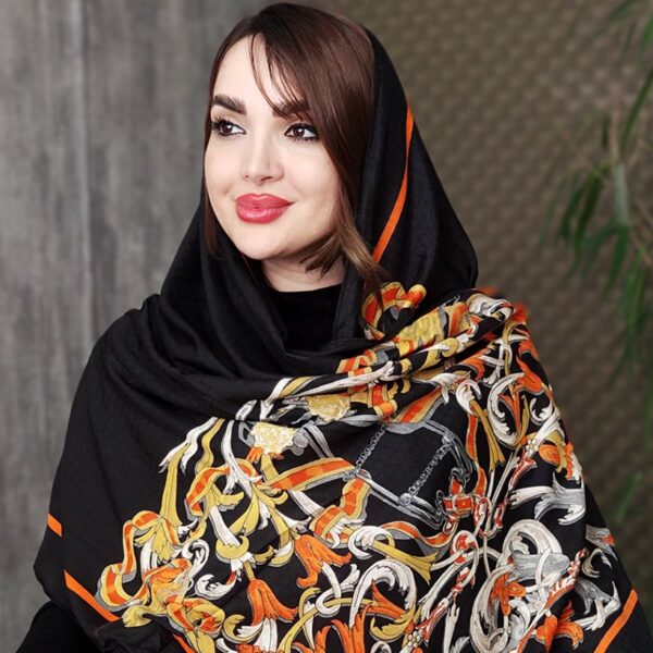 شال طرح گل شیپوری - مانتو پاتریس رشت