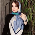 روسری دست دوز طرحدار - مانتو پاتریس رشت