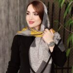 روسری دست دوز طرحدار - مانتو پاتریس رشت