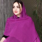 شال پلیسه رنگی - مانتو پاتریس رشت