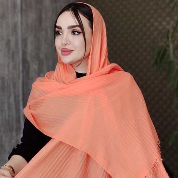 شال پلیسه رنگی - مانتو پاتریس رشت