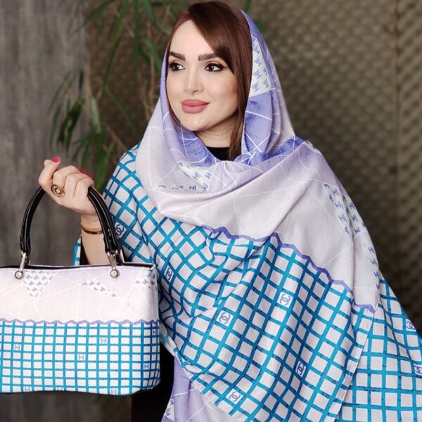 ست کیف و شال طرحدار مخمل - مانتو پاترس رشت