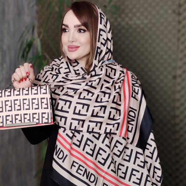 ست کیف و شال طرحدار مخمل