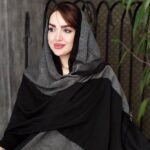 شال پاییزه سفید مشکی - مانتو پاتریس رشت