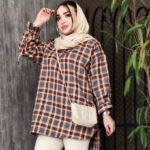 تونیک جلوبسته چهارخونه - مانتو پاتریس رشت