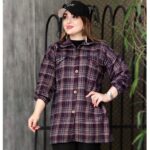 مانتو چهارخونه مچ کشی پاییزه