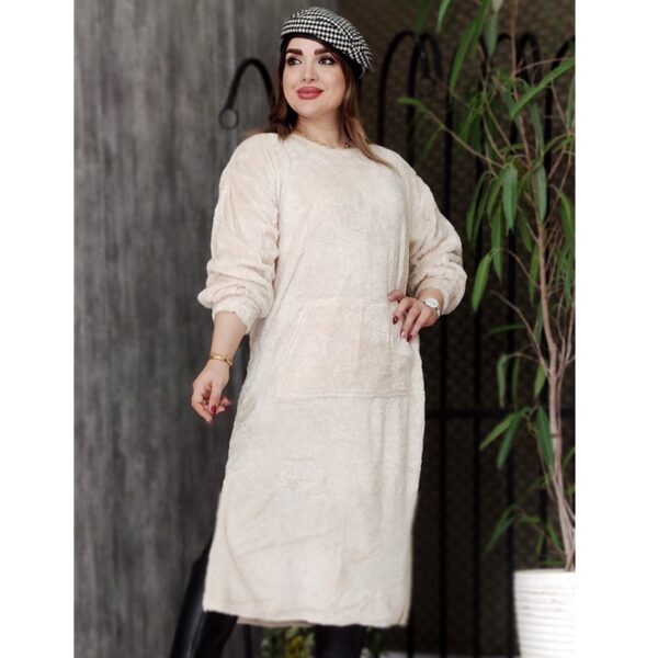 36600315-1-min مانتو تدی بلند جیب دار -مانتو پاتریس رشت