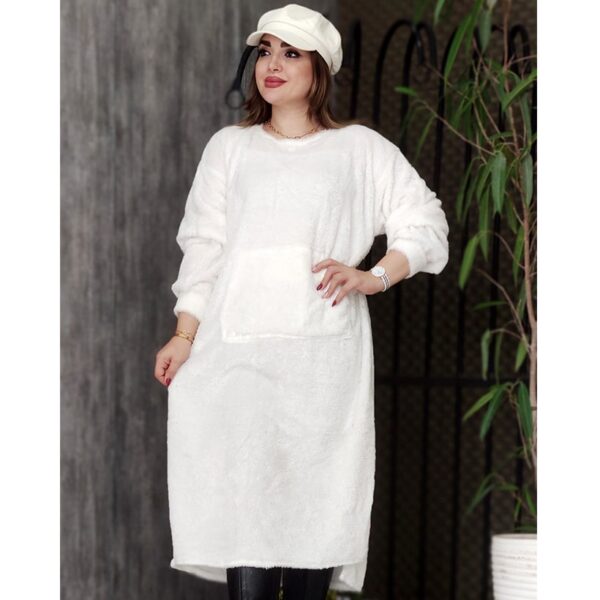 مانتو تدی بلند جیب دار -مانتو پاتریس رشت