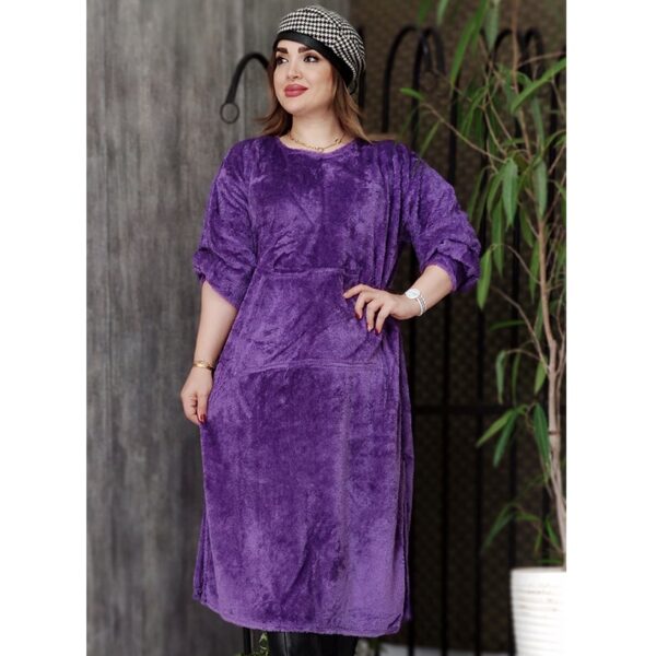 مانتو تدی بلند جیب دار -مانتو پاتریس رشت