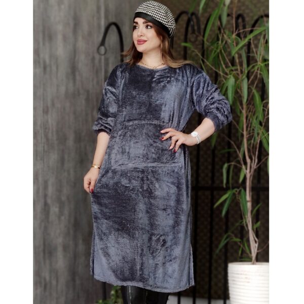 مانتو تدی بلند جیب دار -مانتو پاتریس رشت