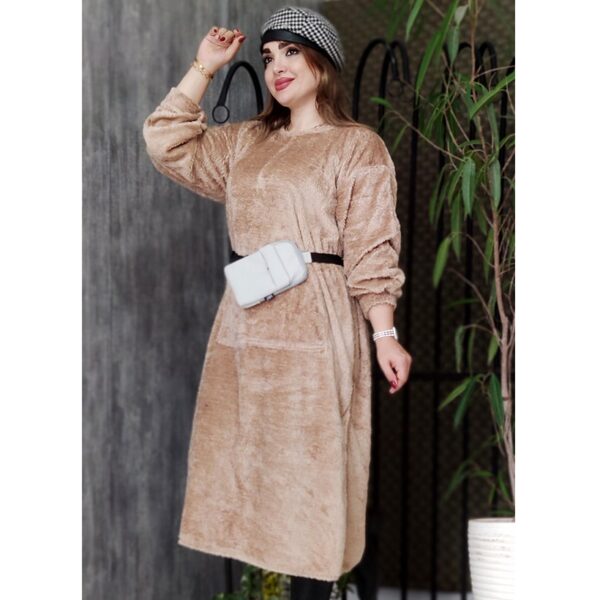 مانتو تدی بلند جیب دار -مانتو پاتریس رشت