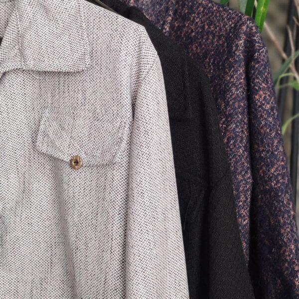 کت پشمی طرحدار - مانتو پاتریس رشت