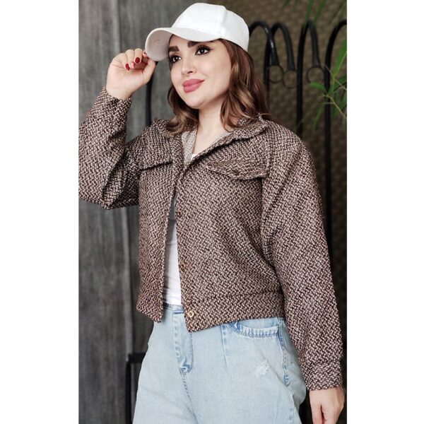 کت پشمی طرحدار - مانتو پاتریس رشت