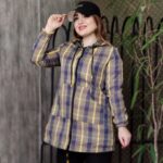 بارانی دو رو پشمی چهارخونه - مانتو پاتریس رشت