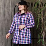 بارانی دو رو پشمی چهارخونه - مانتو پاتریس رشت