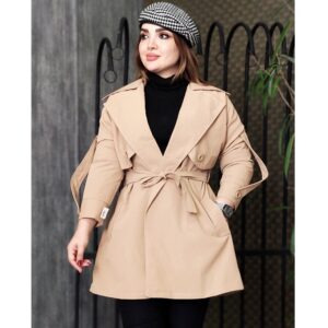 بارانی شنل دار کوتاه - مانتو پاتریس رشت