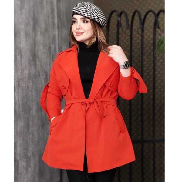 بارانی شنل دار کوتاه - مانتو پاتریس رشت