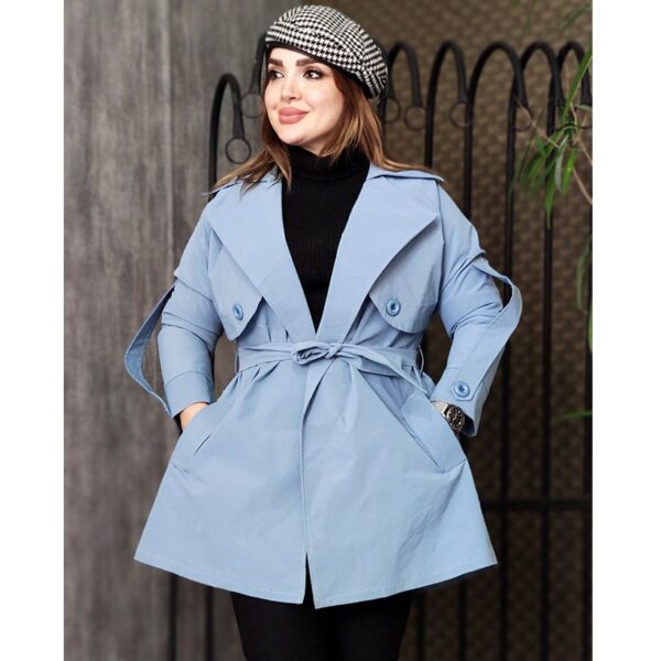 بارانی شنل دار کوتاه - مانتو پاتریس رشت