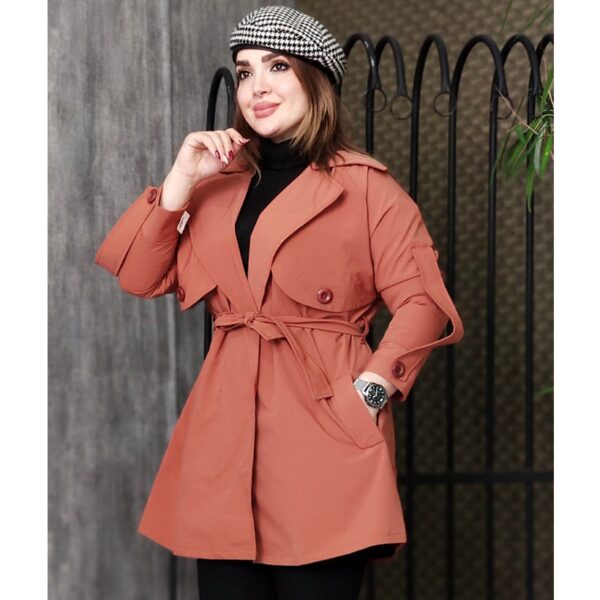 بارانی شنل دار کوتاه - مانتو پاتریس رشت