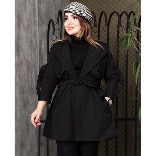 بارانی شنل دار کوتاه - مانتو پاتریس رشت