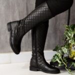 بوت بلند شنل دوزی - مانتو پاتریس رشت