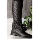 بوت بلند شنل دوزی - مانتو پاتریس رشت