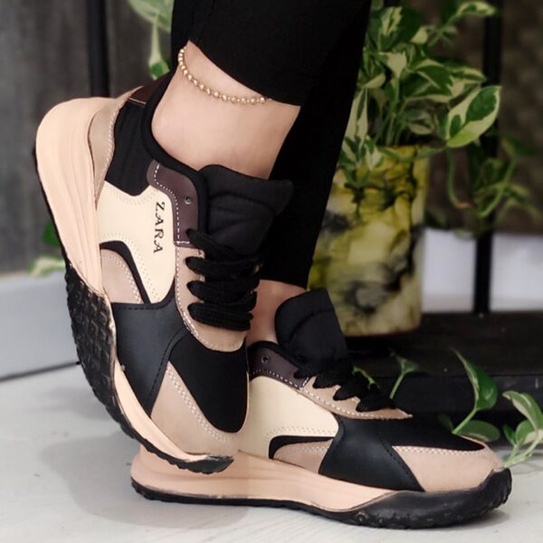 کتونی زارا مشکی کرم - مانتو پاتریس رشت